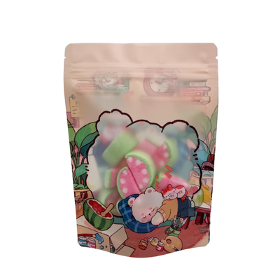Αγορά Πλαστικές επικαλυμμένες ταινίες Zipper Top Custom Packaging Stand Up Pouches με ματ παράθυρο online manufacture