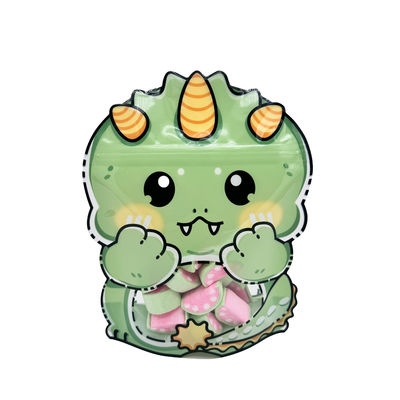 Προσαρμοσμένες τσάντες με σχήμα δεινόσαυρου με σχήμα δράκου για συσκευασία αποθήκευσης τροφίμων