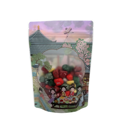 Κινέζικες κλασικές πλαστικές τσάντες με ανοιχτό παράθυρο και φερμουάρ για φαγητό