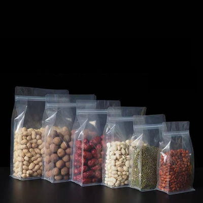 Χονδρικές αποσμητικές πλαστικές τετραγωνικές κάτω πλευρικές τσάντες με φερμουάρ για αποθήκευση τροφίμων